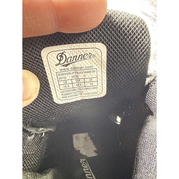 Danner Scorch Side Zip 8 Boots Mens‎ Size 10.5 Black Tactical Combat Waterproof main image 10